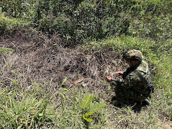 Brigada 14 neutraliza amenaza en Anorí tras hallazgo de explosivos improvisados - crédito @COL_EJERCITO/X
