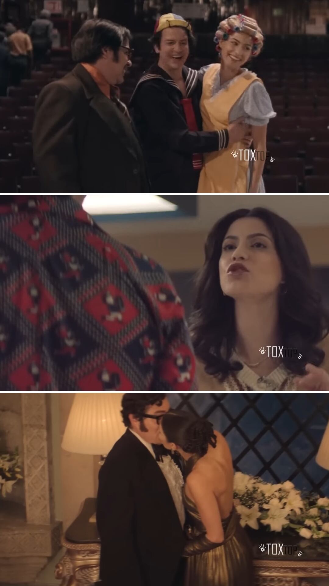 El episodio 6 muestra el inicio de los romances de Florinda Meza con Carlos Villagrán y Enrique Segoviano. (Fotos: Toxtop, YouTube)