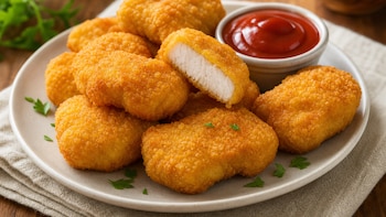 Receta de nuggets de pollo caseros, rápida y fácil
