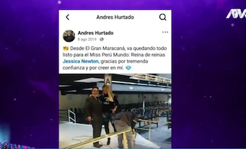 Magaly Medina desmiente a Jessica Newton y muestras todos sus vínculos con Andrés Hurtado. (Captura: Magaly TV La Firme)