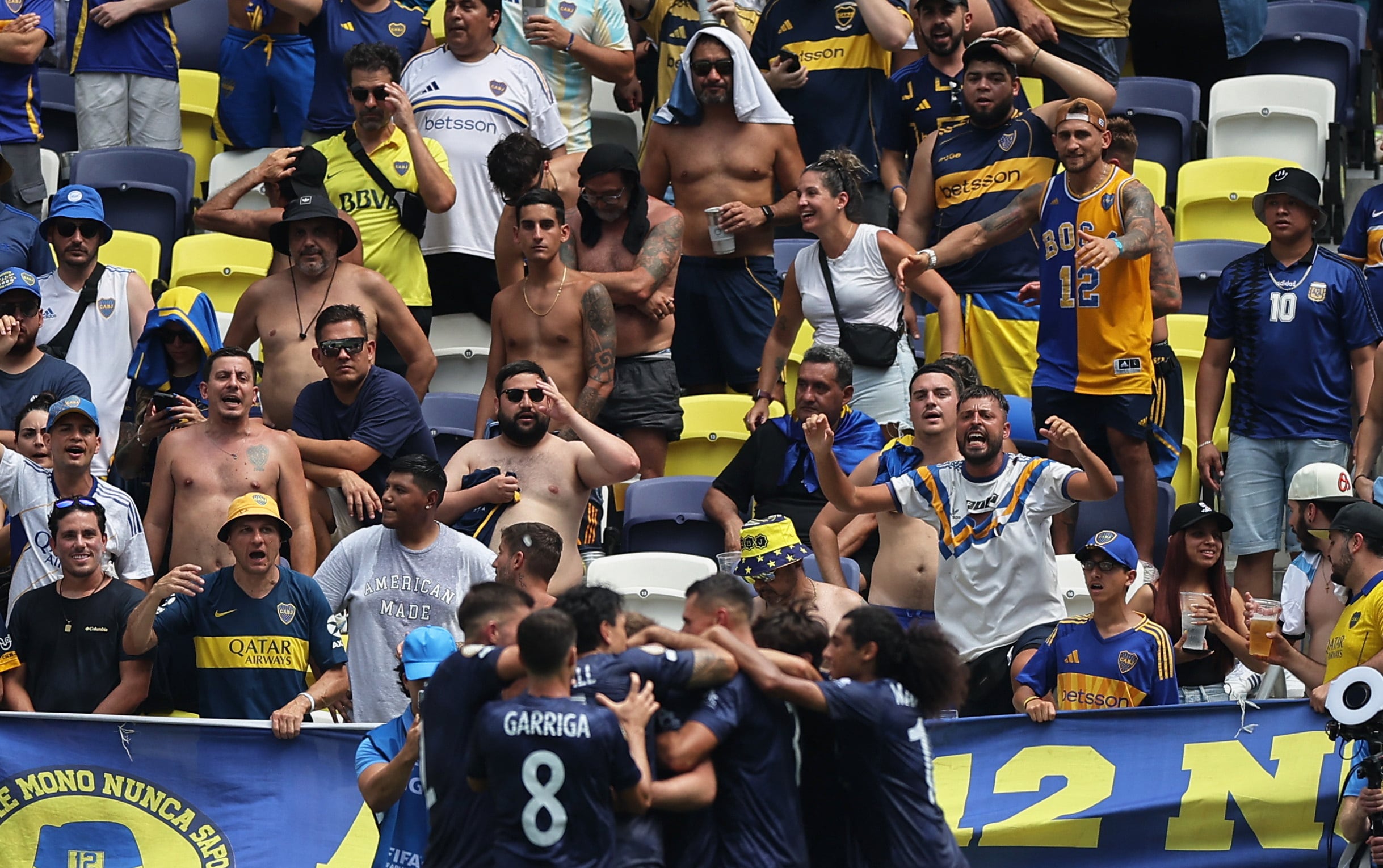 La bronca de los hinchas de Boca Juniors por el festejo de los jugadores del Auckland City