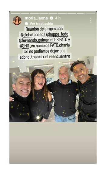 La publicación de Moria Casán