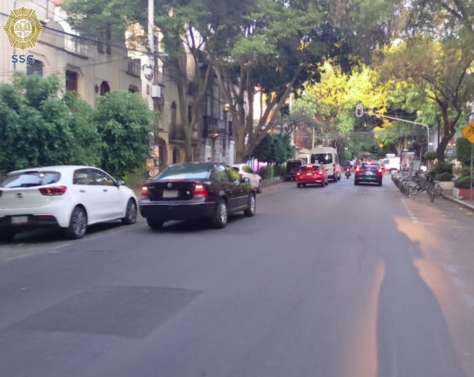 O tráfego em Puebla da Avenida Cuauhtémoc à Avenida Insurgentes mostra progresso sustentável (X@OVIALCDMX)