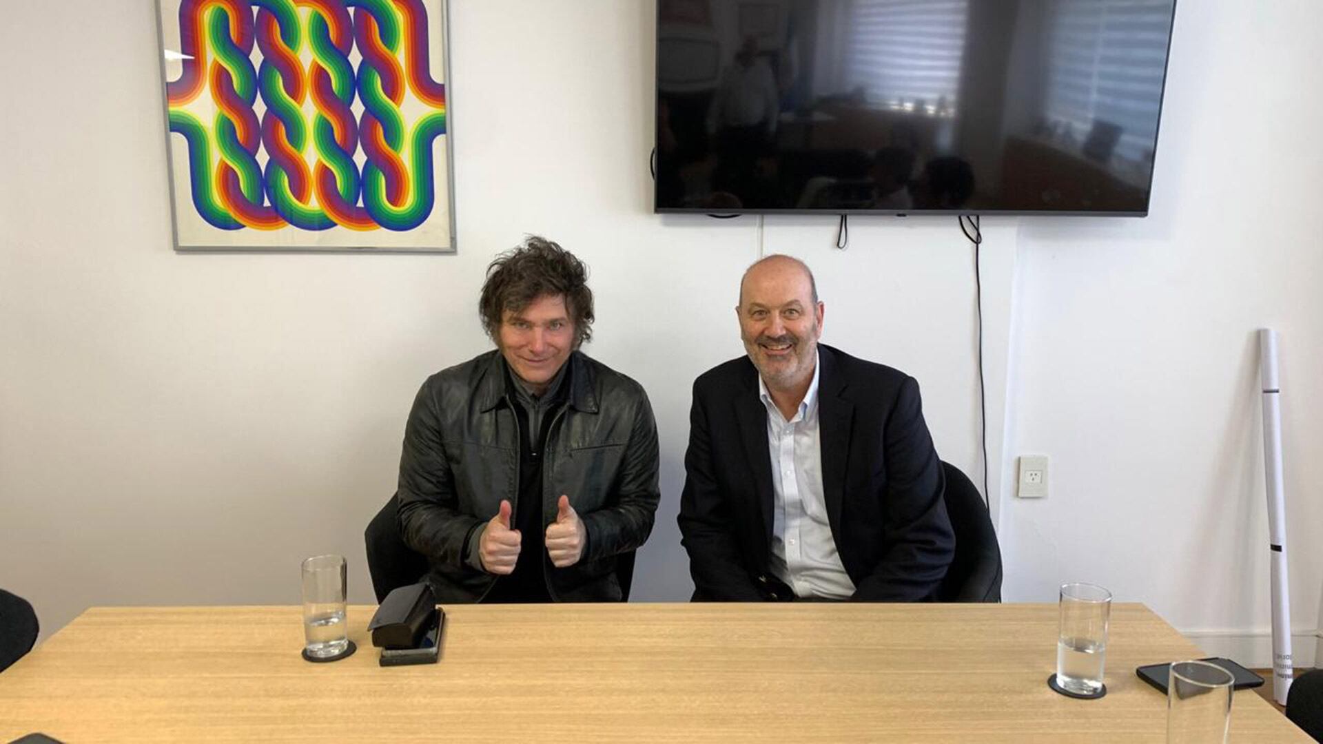 El jefe de Estado junto a su ministro