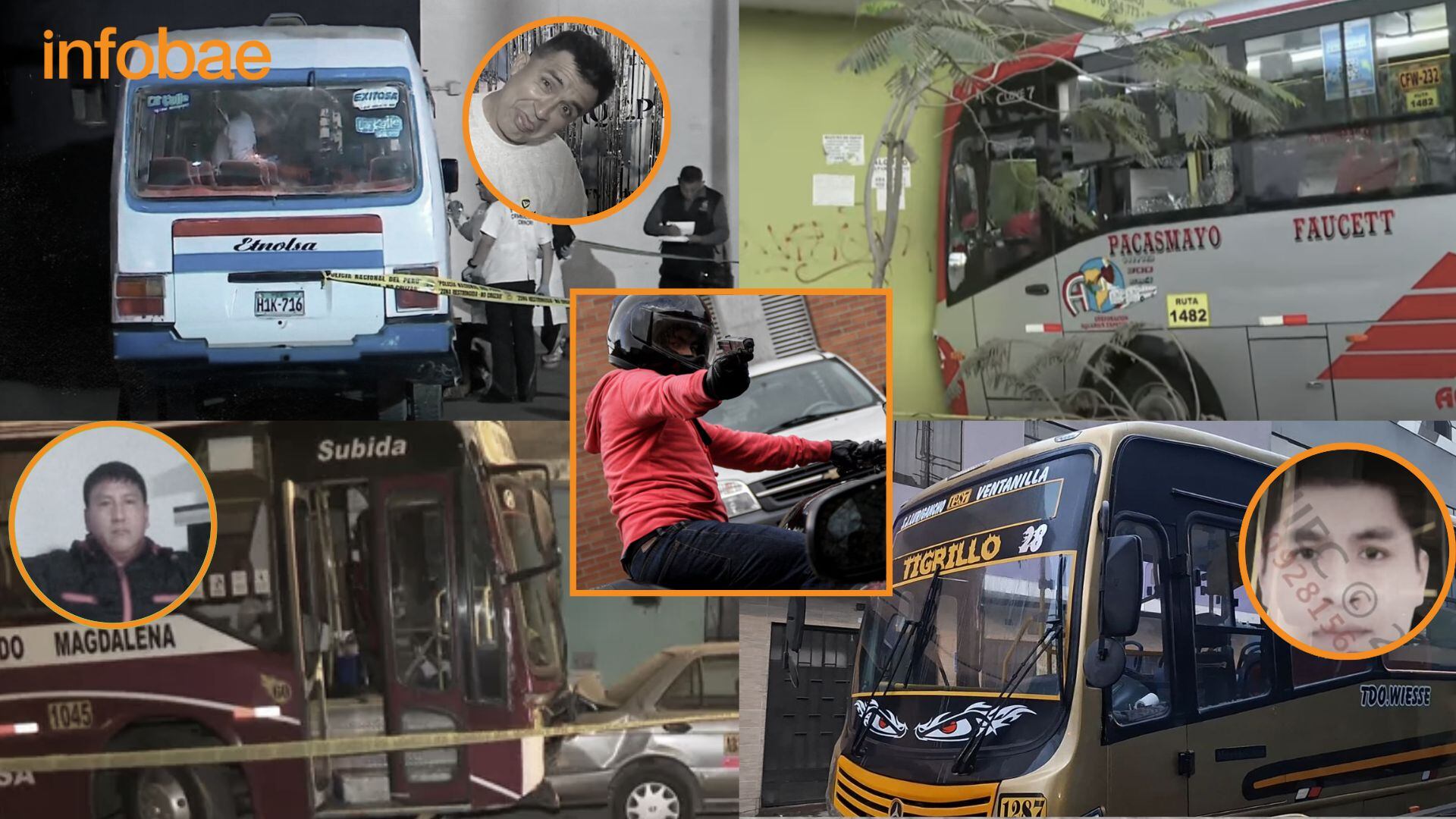 Cerca de 50 personas, entre cobradores y choferes, han muerto en ataques vinculados al cobro de cupos | Foto composición: Infobae Perú