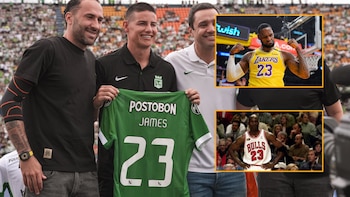 James Rodríguez se inspiró en estas dos leyendas de la NBA para elegir el número 23 para jugar con Atlético Nacional