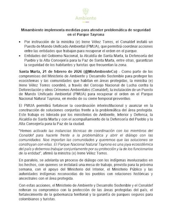 El Gobierno instaló un Puesto