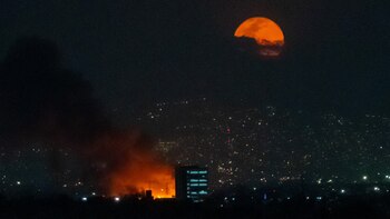Algunos fotógrafos captaron el momento