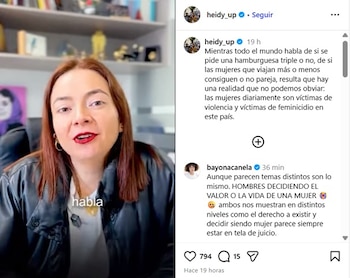 Sánchez compartió el video en su cuenta de Instagram el viernes 17 de julio de 2026 - crédito @heidy_up/IG