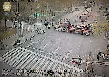 Avance en tiempo real de las diversas líneas de la red de transporte público capitalino.