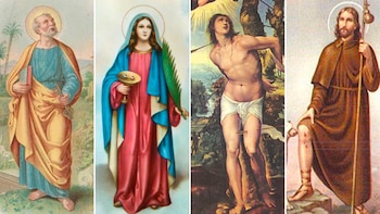 Flechas, ojos, un perro y