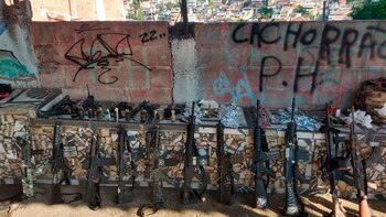 Las armas incautadas por la