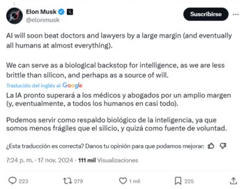 Elon Musk asegura que los