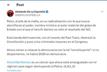 Abelardo de la Espriella se