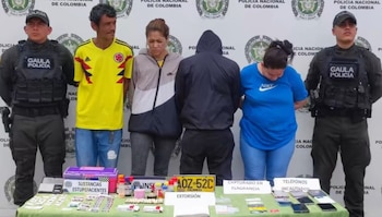 Los cuatro capturados eran los que manejaban sumas millonarias anuales superiores a loas 2.300 millones de pesos - crédito captura de pantalla @MinDefensa/X