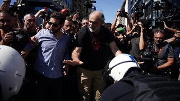 Marcha 20D - policías - enfrentamientos
