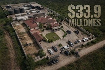 En cuatro de los predios fueron localizados aproximadamente 68 mil litros de diésel, además de pipas, autotanques y equipo para su almacenamiento. (Imagen ilustrativa generada con IA | Infobae México)
