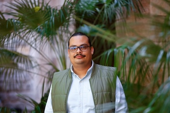 Fotografía de archivo en la que se captó al biólogo, investigador y activista ambiental nicaragüense y director de la Fundación del Río, Amaru Ruiz, exiliado en Costa Rica. EFE/Quique Garcia