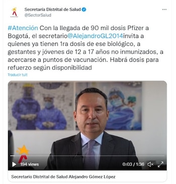 Comunicado oficial del Secretario de