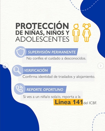 La OIM recomienda verificar la identidad de quienes ofrecen transporte o alojamiento y no entregar documentos ni información privada a desconocidos, además de consultar con personal humanitario antes de aceptar ofertas de dinero, comida, vivienda o traslado - crédito @oimcolombia/Instagram