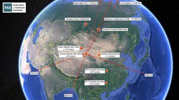 La distancia a la zona