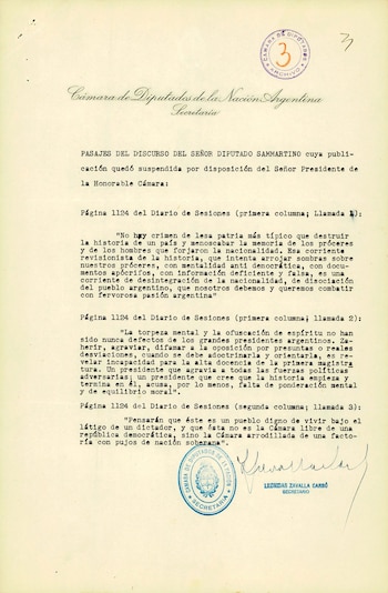 Las palabras que pronunció Ernesto