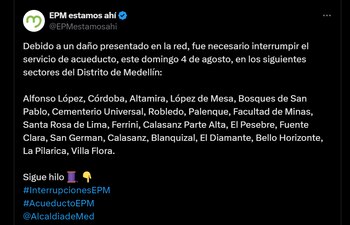 EPM anunció los barrios que
