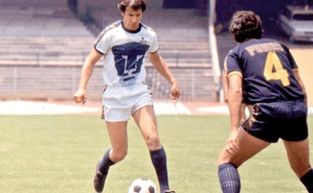 Con la casaca de Pumas