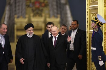 Putin recibió al presidente iraní