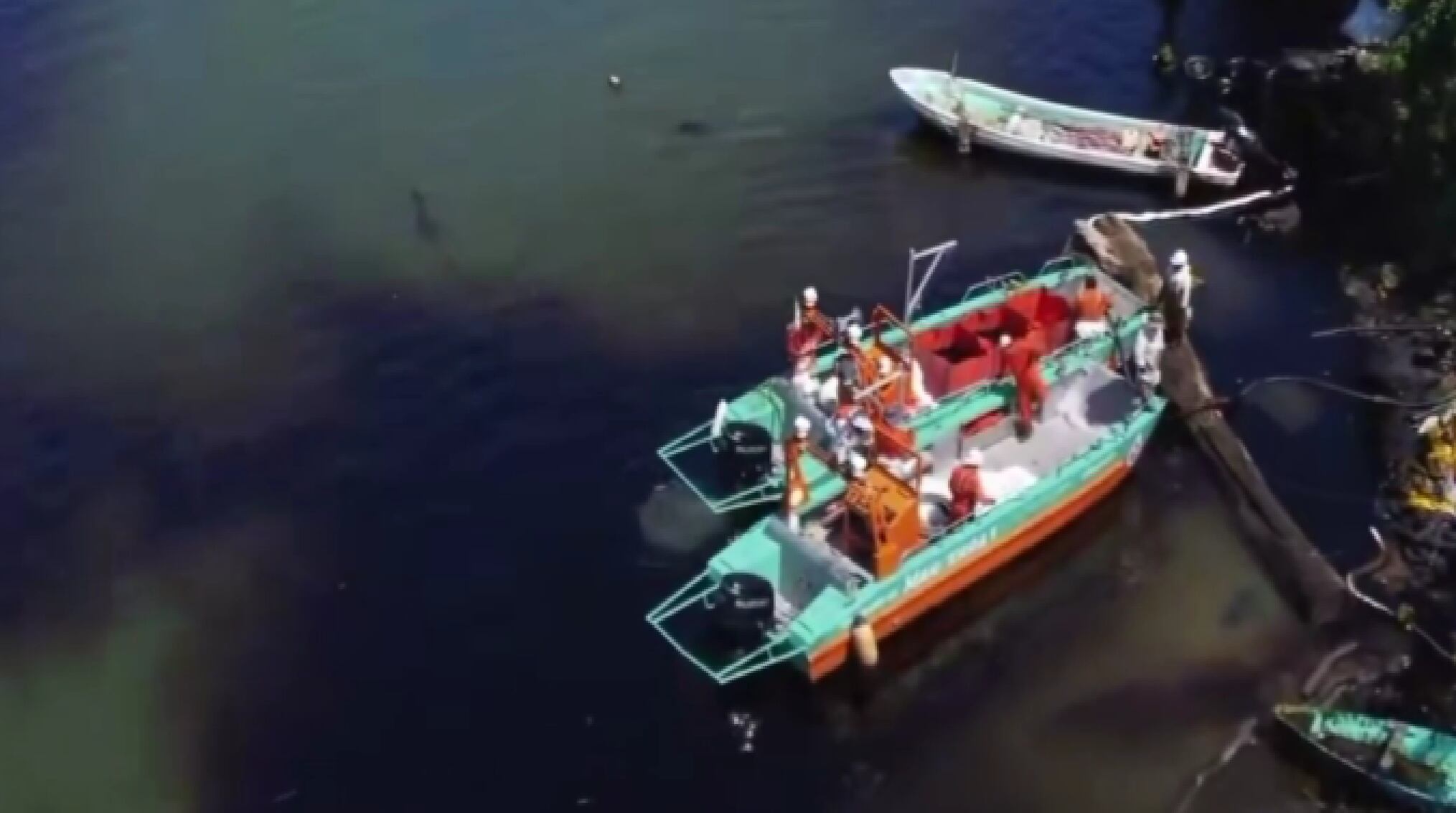 Derrame en el río Pánuco frente a instalaciones de Pemex afecta a pescadores