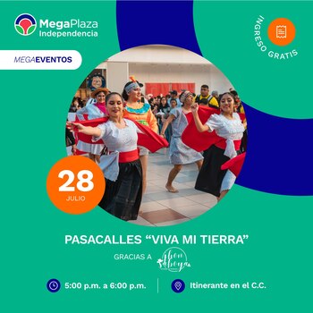 Eventos gratuitos por Fiestas Patrias
