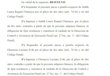 La probation firmada por el