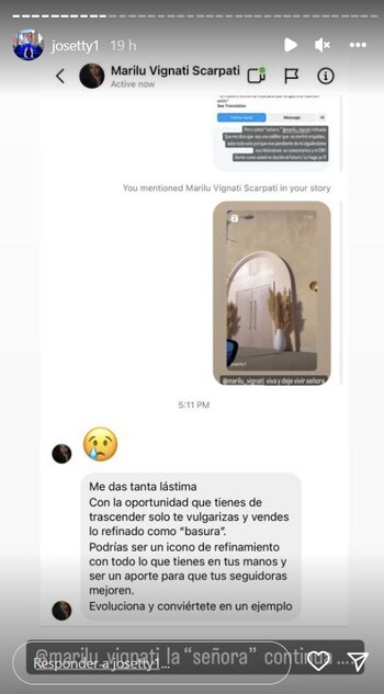 Josetty Hurtado enfurece con empresaria.