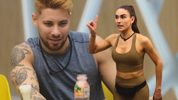 Isabella Santiago y Miguel Melfi en un montaje de Infobae Colombia