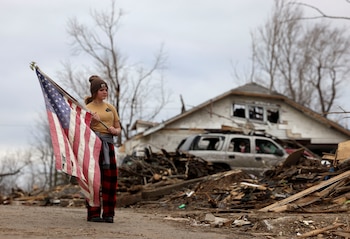 Una chica en Kentucky tras