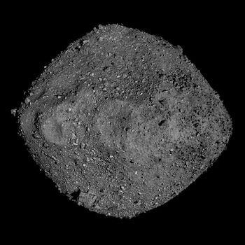 Asteroide Bennu. Crédito: NASA/Goddard/Universidad de Arizona