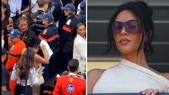 El gesto de Kim Kardashian en el GP de Mónaco que generó indignación entre los fanáticos de Fórmula 1