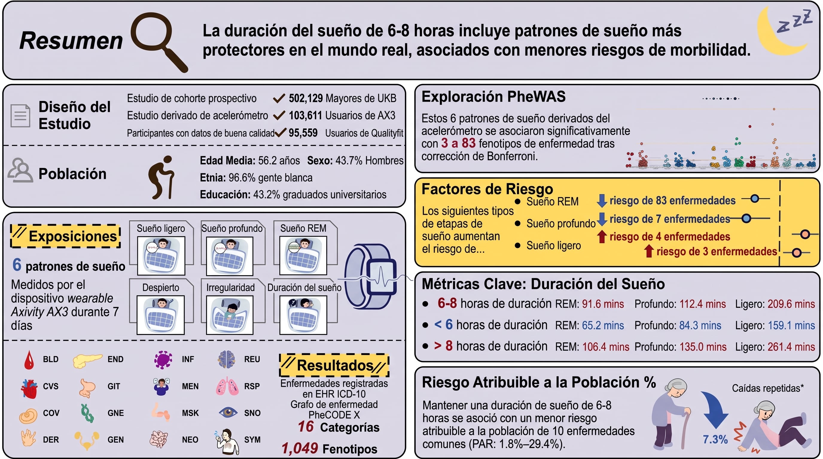 Una mayor proporción de sueño REM se vinculó con menor incidencia de 83 afecciones, entre ellas demencia Parkinson e insuficiencia cardíaca (Imagen Ilustrativa Infobae)