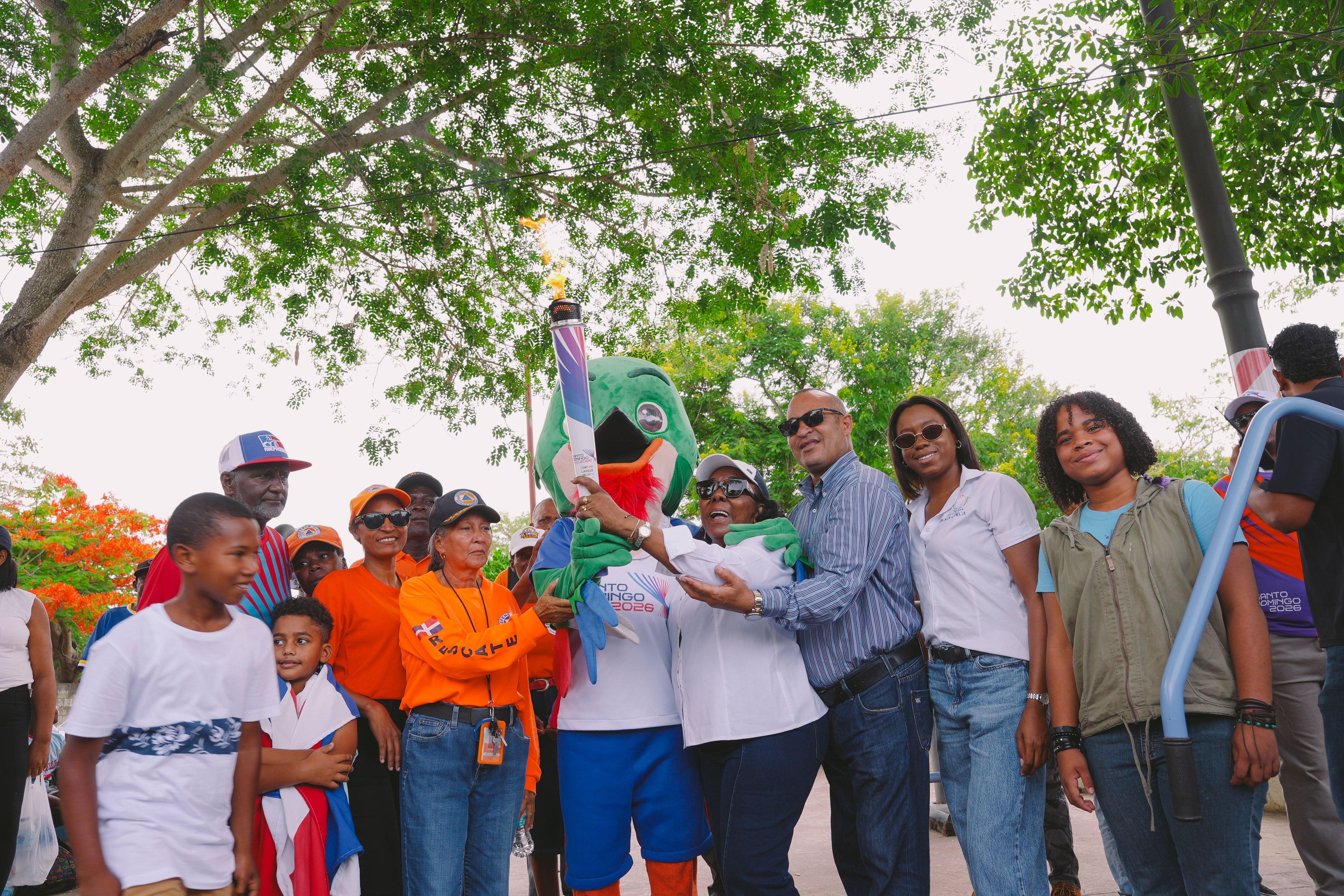 Recorrido de la antorcha de los Juegos Centroamericanos y del Caribe por Santo Domingo, República Dominicana. (Infobae Centroamérica/Cortesía cuenta de X @SDQ2026)