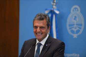 Massa, durante una conferencia de