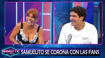 Hijo de María Pía Copello no esperaba advertencia de Magaly Medina sobre un posible ampay: “¿De verdad?”. Captura: Magaly TV La Firme.