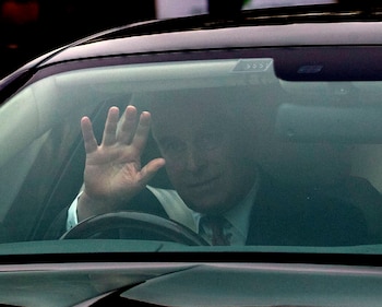 dpatop - 21 November 2019, England, London: Prince Andrew, Duke of York leaves his house. Because of his involvement in the Epstein scandal, Prince Andrew no longer performs official duties for the British royal family for the time being. Photo: Steve Parsons/PA Wire/dpa
