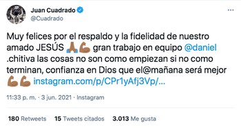 Tomada de Twitter @cuadrado