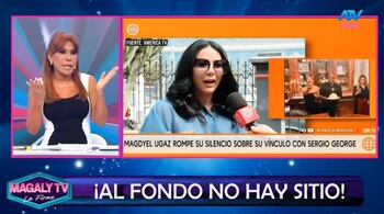 Magaly Medina comenta diferencia de edad entre Magdyel Ugaz y Sergio George: "No quiere decir nada todavía". Captura: Magaly TV La Firme.