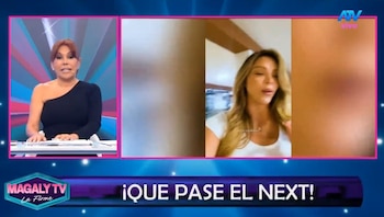 Magaly Medina reacciona al regreso de Sheyla Rojas y sorprende con comentario sobre sus canjes. Captura: Magaly TV La Firme.