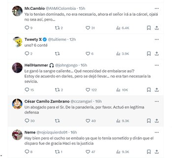 Reacciones de los usuarios al