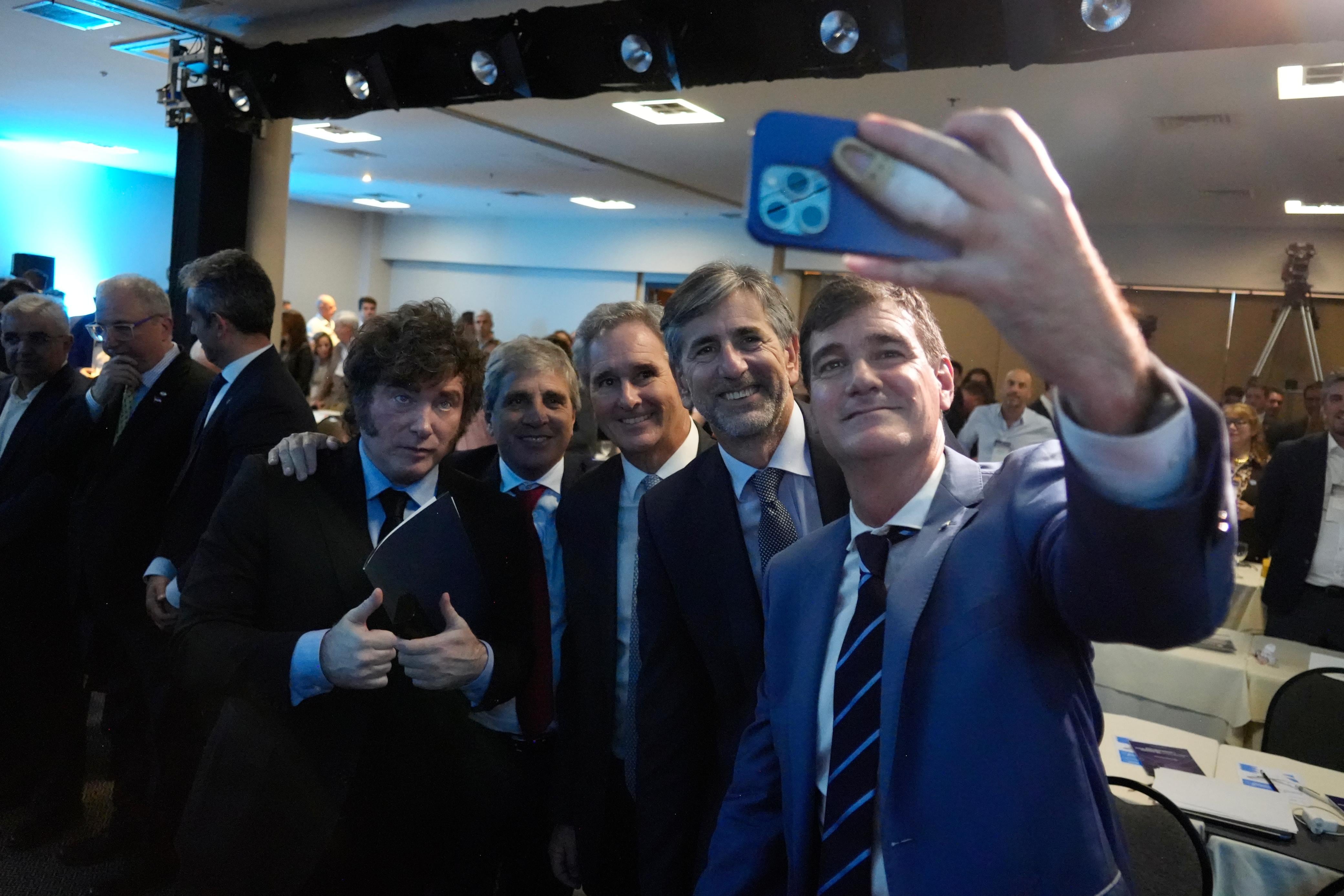El presidente Javier Milei durante su visita a Misiones