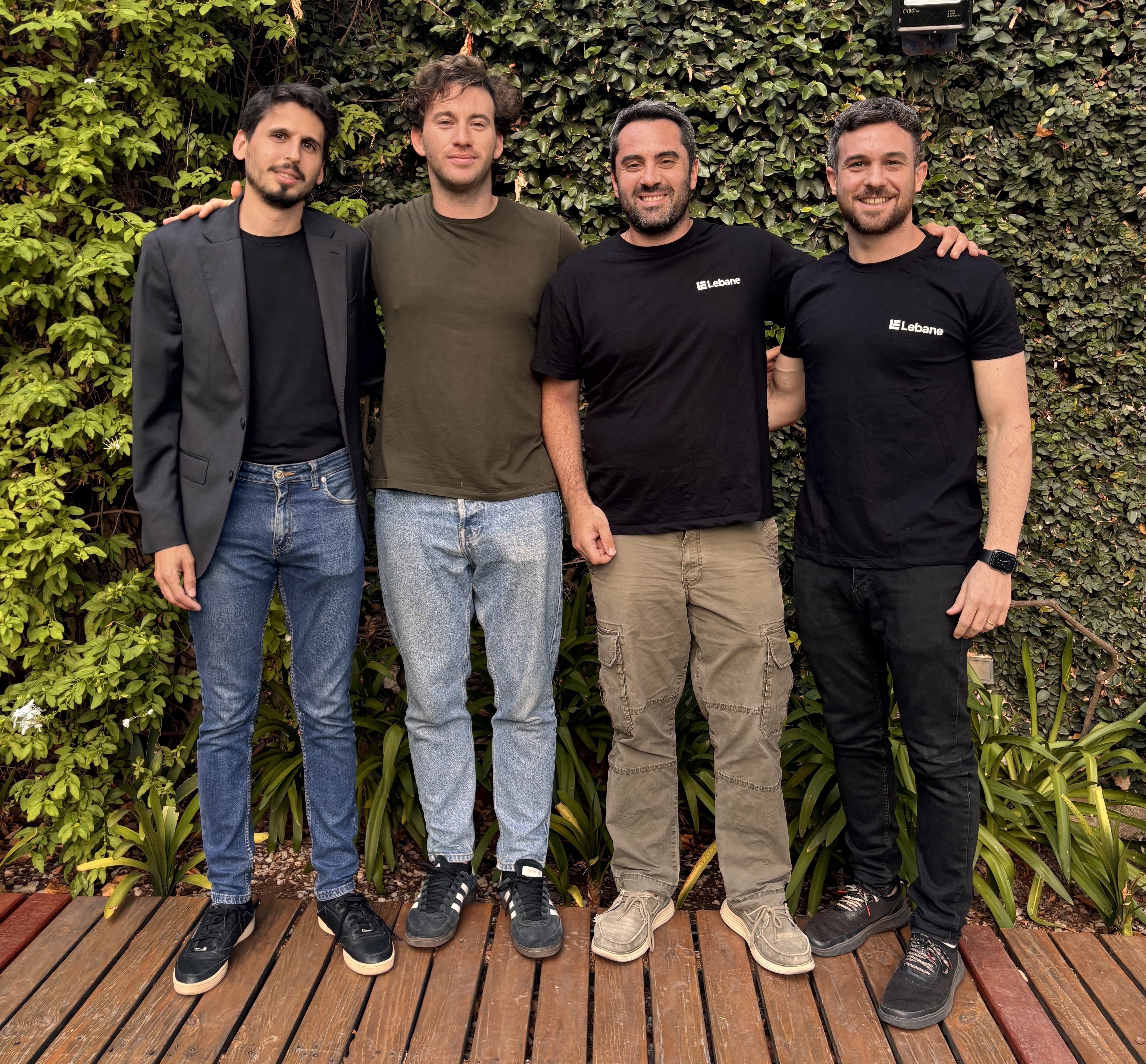 Los fundadores de la startup: Diego Cabrosi, Bruno Lerer, Diego Sarro y Lucas Glustman