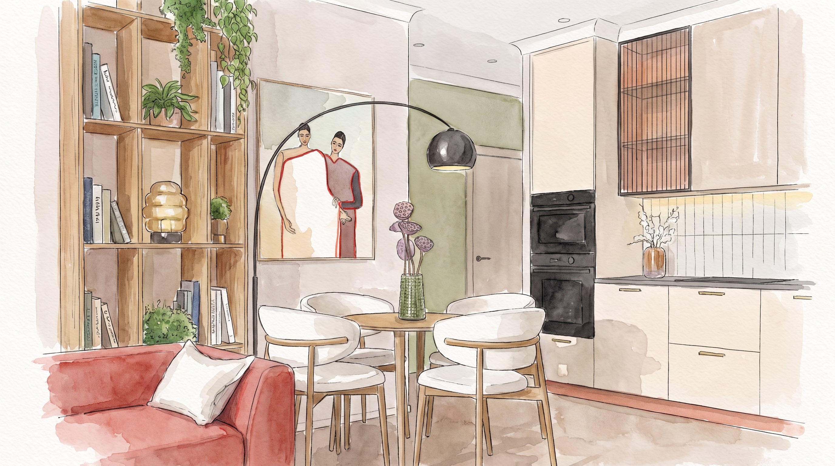 La primavera puede renovar la atmósfera del hogar mediante cambios simples en la distribución, la iluminación, los textiles y el uso de elementos naturales ya disponibles. (Imagen Ilustrativa Infobae)