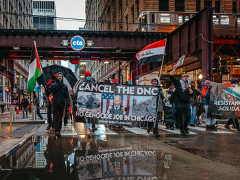 Una manifestación demócrata en Nueva York (NYT)
